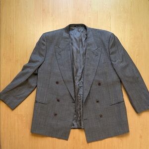 Valentino Charcoal Double-Breasted Blazer